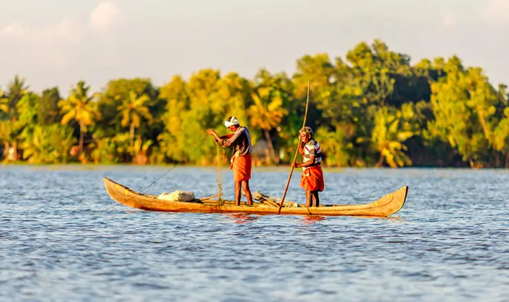 Kerala Backwater Cruise Downstream